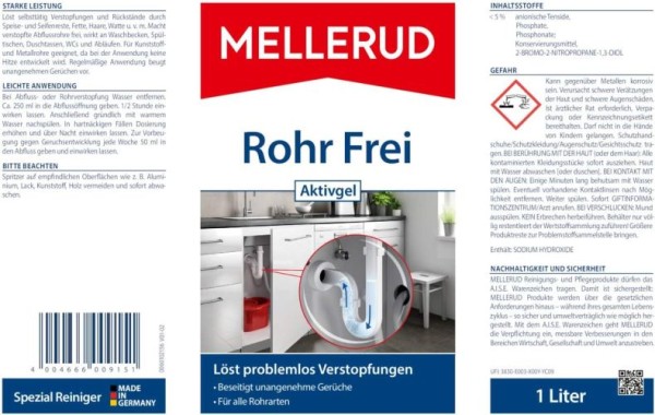 Mellerud Rohr Frei Aktivgel 1 L, 2003109151