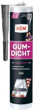 MEM Gum Dicht, Für unterschiedliche Aufgaben im Dachbereich, 310g Kartusche, Grau, 30836331