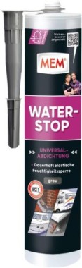 MEM Water Stop, Universalabdichtung und Feuchtigkeitssperret, Grau, 290 ml,  30616453