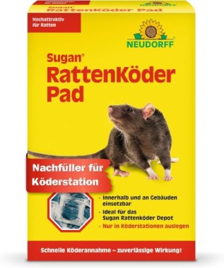 Neudorff - Sugan Ratten-Köder-Pad, 400 g, 03026