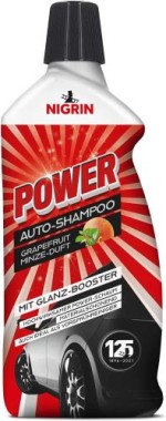 NIGRIN POWER Auto-Shampoo, mit Grapefruit-Minze-Duft und Glanz-Booster, 1 Liter, 20724
