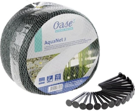 Oase Aquanet Teichnetz 3, idealer Schutz, passend für Teiche bis max. 6 x 10 m, 53753
