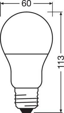 Osram Lamps LED Base Classic A Lampe, Sockel: E27, 2700 K, Warmweiß, 5 Stück 090484