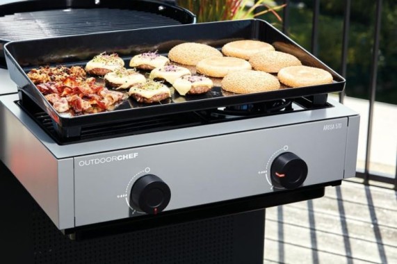 Outdoorchef Plancha XXL für Blazing / Cooking Zone - kompatibel mit Lugano EVO II und Arosa EVO, 18.212.86