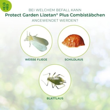 PROTECT GARDEN Lizetan Plus Combistäbchen, Langzeit-Schädlingsfrei und Premium-Dünger in Einem, 40 Stück, A032842