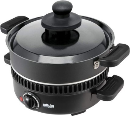 Silva-Homeline PK-M 700 Multiröster mit Wendegrillplatte, 600W, 426022