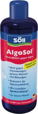 Söll AlgoSol, hocheffektives Teichpflegemittel, 500 ml für bis zu 10.000, 80533