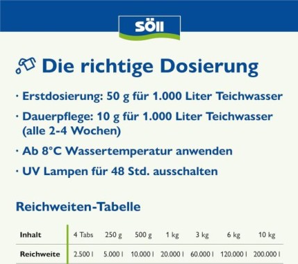 Söll Dr. Roth's Teichklar, 1 kg für 20.000 Liter, 80381