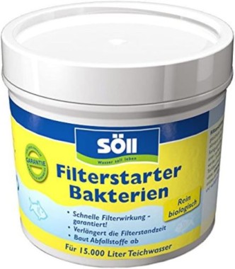 Söll FilterstarterBakterien hochreine Mikroorganismen für Teiche, 100g für 15.000, 80587