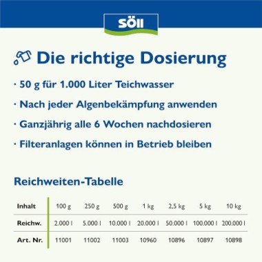 Söll PhosLock Phosphatbinder, 500 g für 10.000 Liter, 80517