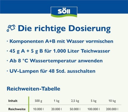 Söll TeichschlammEntferner, 500 g für 10.000 Liter, 80588