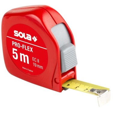 SOLA Bandmaß PRO-FLEX - 5m / 19mm mit Gürtelclip, 50014434