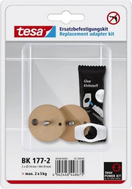 tesa Power.Kit-Adapter BK177-2, selbstklebendes Ersatzteil-Set 40348-00000-00