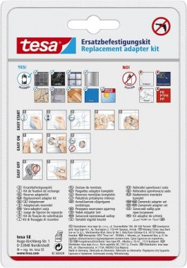 tesa Power.Kit-Adapter BK177-2, selbstklebendes Ersatzteil-Set 40348-00000-00