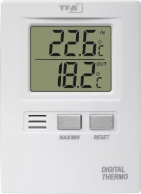 TFA Dostmann Digitales Innen-Außen-Thermometer, 30.1012