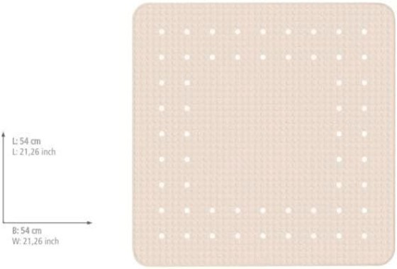 WENKO Duscheinlage Mirasol, Antirutsch-Duschmatte, 23139100