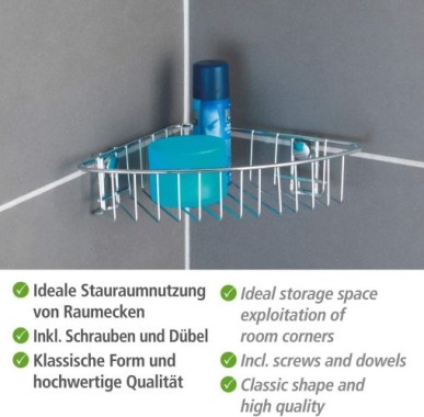 WENKO Eckablage Classic - Stahl, 20639100