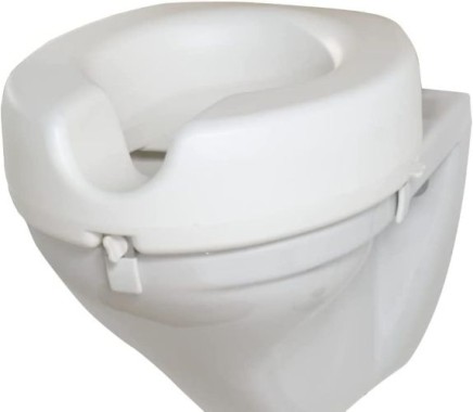 WENKO WC Sitz-Erhöhung Secura, 150 kg Tragkraft, Kunststoff, Weiß, 17950100