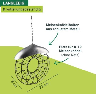 Windhager Meisenknödelhalter Friends, für 8-10 Meisenknödel, 05047