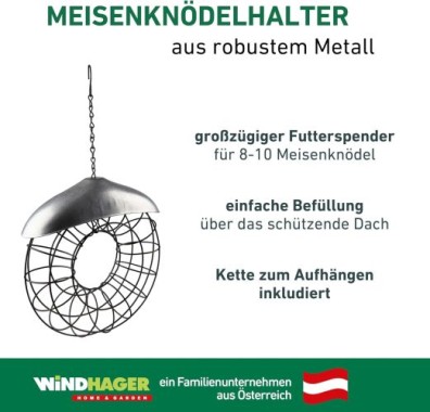 Windhager Meisenknödelhalter Friends, für 8-10 Meisenknödel, 05047