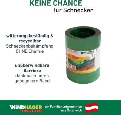 Windhager Schneckenbarriere, 14m x 20cm, 02416