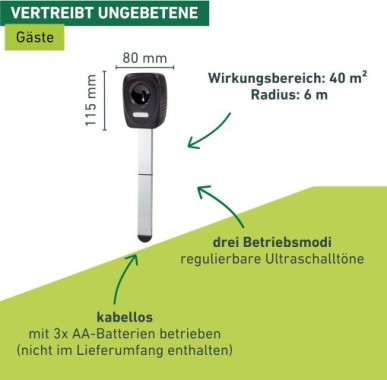 Windhager Tier-Abwehrgerät Batterie Outdoor, 05044