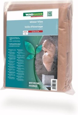 Windhager Winter-Vlies 3er Set (2+1 Gratis) Schutzhülle für Pflanzen, 5x1,5m, 06315