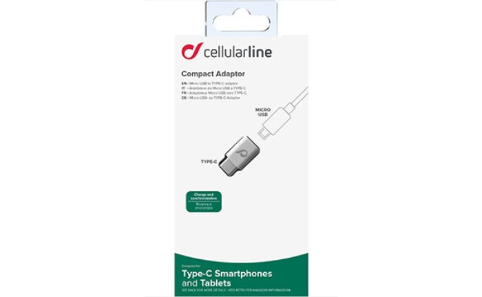 Cellularline Adapter Micro-USB auf USB Type-C