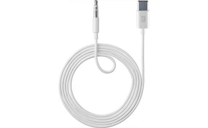 Cellularline Audiokabel AUX 100cm USB Type-C auf 3,5mm Klinke