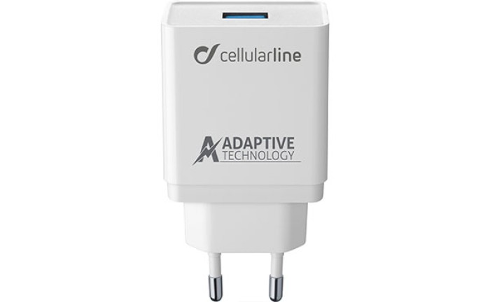 Cellularline Reiselader-Set 15W USB Typ-A inkl. Kabel für Samsung Type-C ACHSMKIT15WTYCWCellularline Reiselader-Set 15W USB Typ-A inkl. Kabel für Samsung Type-C ACHSMKIT15WTYCW