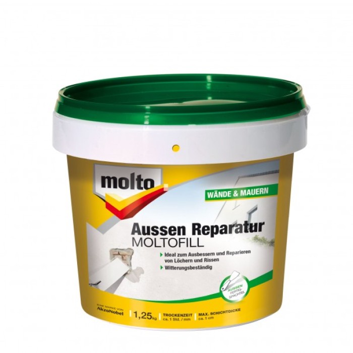 Molto Aussen Reparatur Moltofill, 1,25 kg, weiß, 5087692