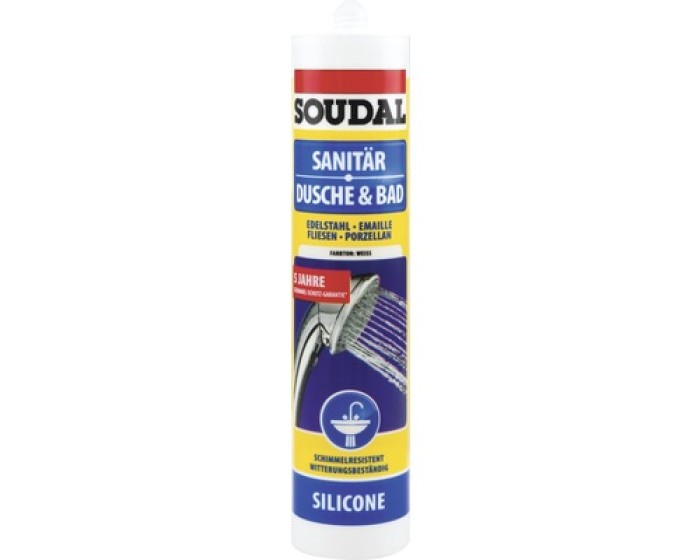 Soudal Dusche+Bad 300ml weiß, 118535