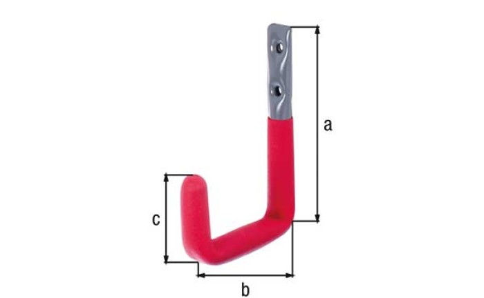 Alberts Wandhaken,vz,grau,120x83,Ø12 802158