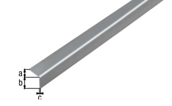 Alberts Winkelprofil,sk,PVC,VA-Opt20x20x1,5/1m 432959