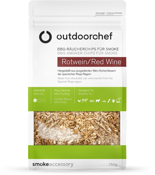 Outdoorchef SMOKE Räucherchips - Rotwein, 750g, 14.523.16