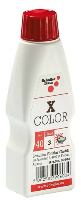 Schuller X-Color Abtönfarbe Feuerrot, 40ml, lichtecht und wetterfest, 90603