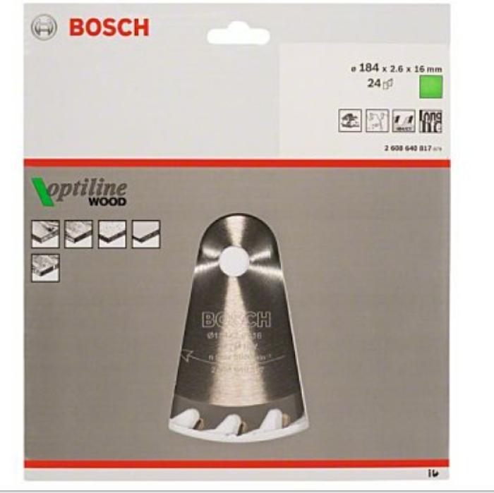 Bosch Kreissägeblatt OP WO H 184x16-24, 2608640817