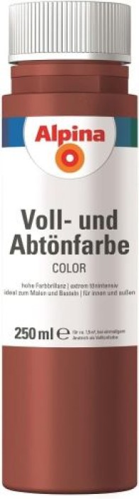 Alpina COLOR Voll- und Abtönfarbe, Spicy Red seidenmatt, 250 ml, 846387