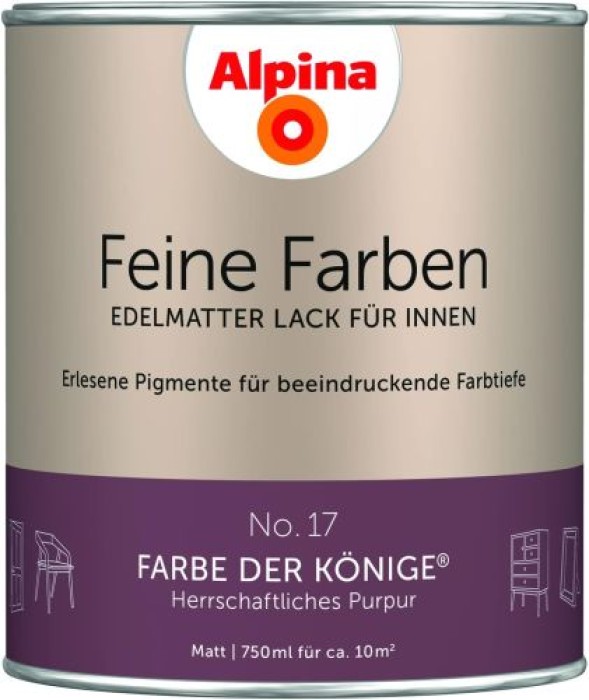 Alpina Feine Farben Lack, Farbe der Könige, 750ml, 984105