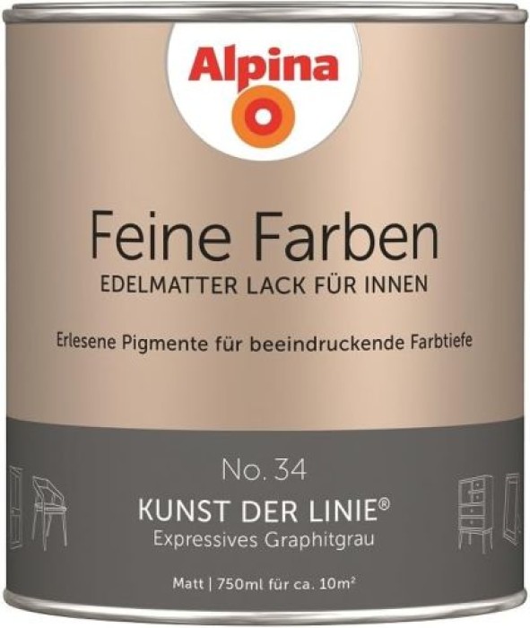 Alpina Feine Farben Lack, Kunst der Linie, 750ml, 984086