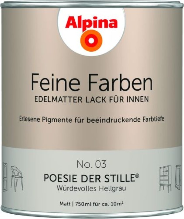 Alpina Feine Farben Lack, Poesie der Stille, 750ml, 984091