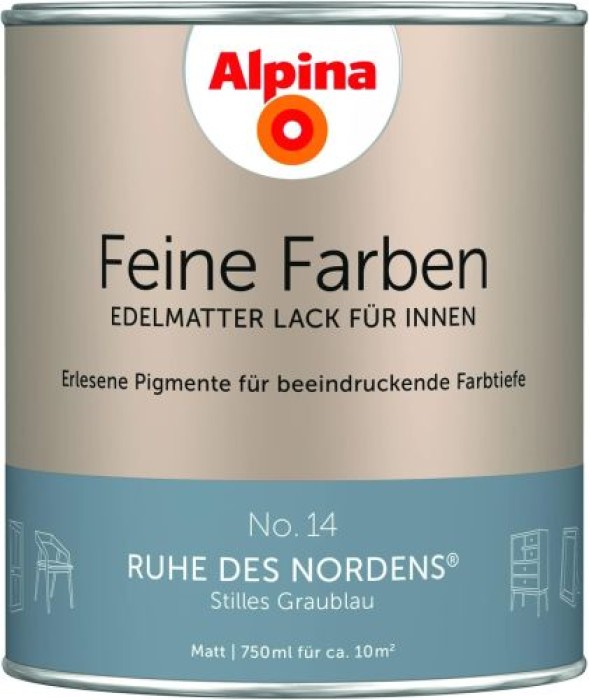 Alpina Feine Farben Lack, Ruhe des Nordens, 750ml, 984102