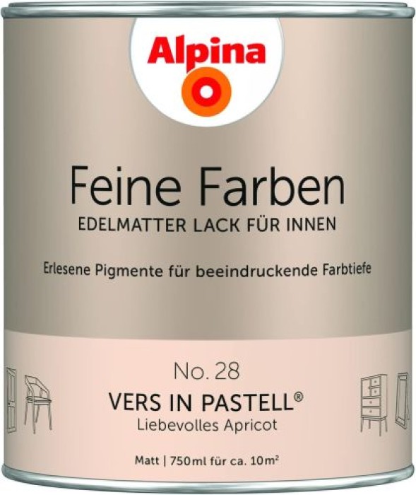 Alpina Feine Farben Lack, Vers in Pastell, 750ml, 984112