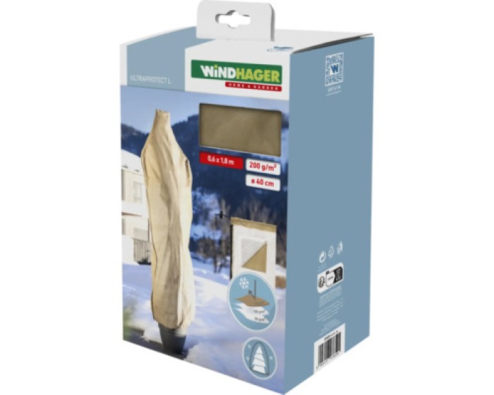 Windhager Winter-Vlieshaube Ultraprotect L, 0,6 X 1,8 m, 07659