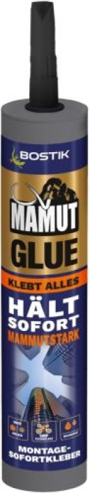 Bostik MAMUT GLUE Weiß, Flexibler Montage-Sofortkleber auf Alle Materialien, 450g, 30626989