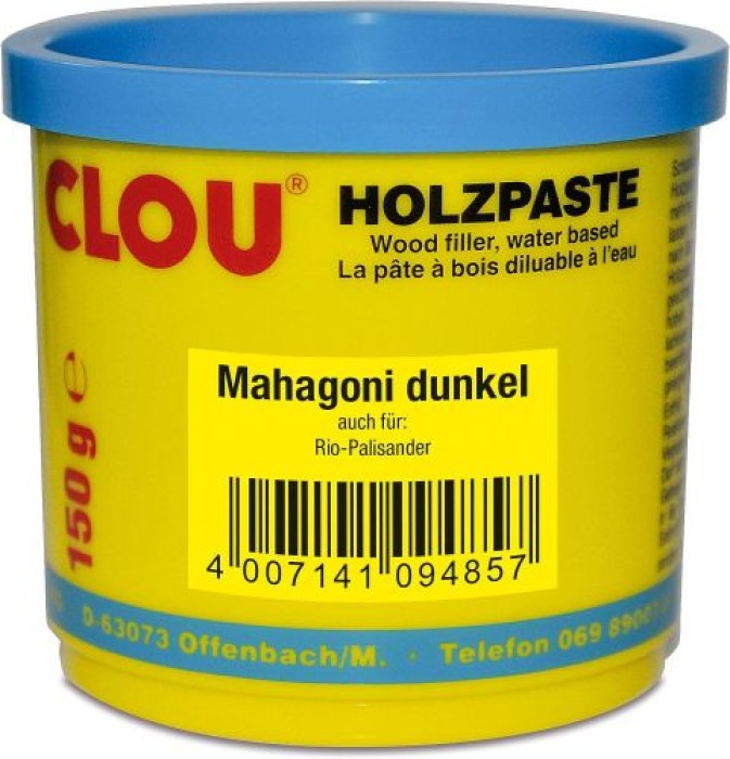 Clou Holzpaste Mahagoni dunkel, 150g, 945149