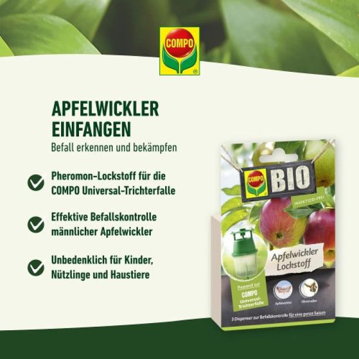 COMPO BIO Apfelwickler Lockstoff, 3 Stück, 22593