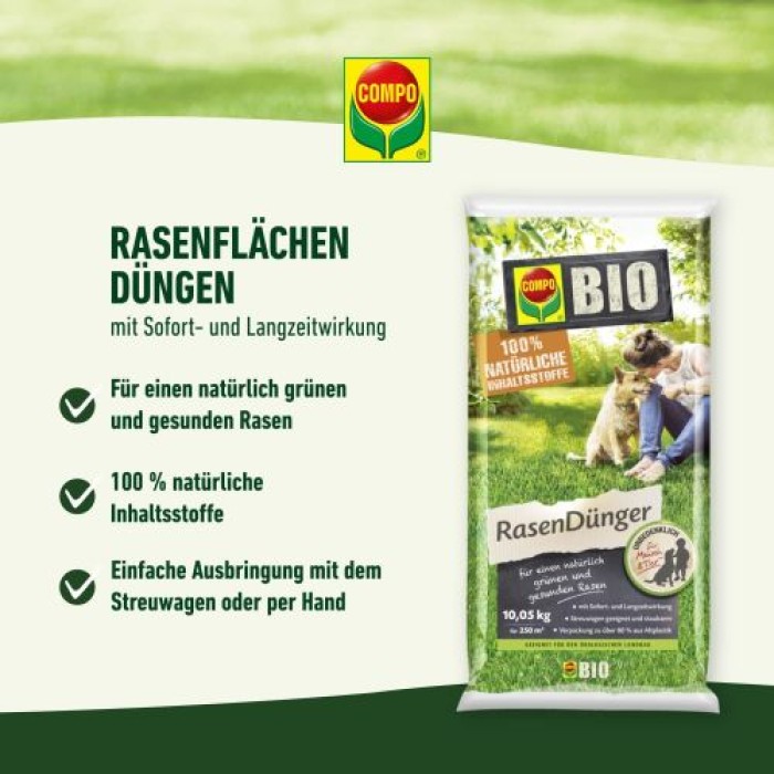 COMPO BIO Rasendünger, 10,05 kg, 28592