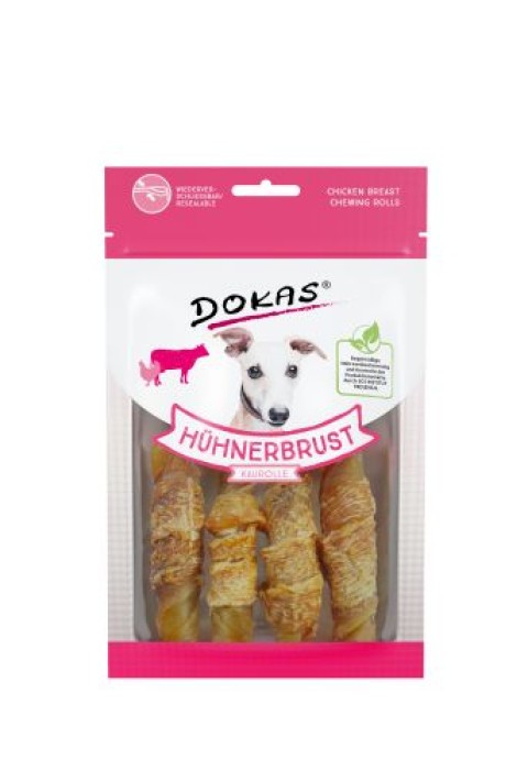 Dokas Hühnerbrust Kaurolle 90g 200489