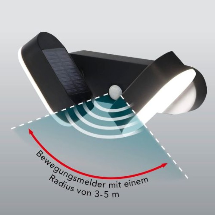 EASYmaxx Doppel-Solarstrahler mit Bewegungsmelder, verstellbar, 11065